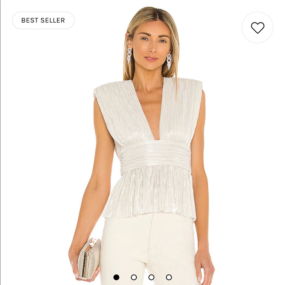 Sabina Musayev Shelby Top in Off White (Revolve)